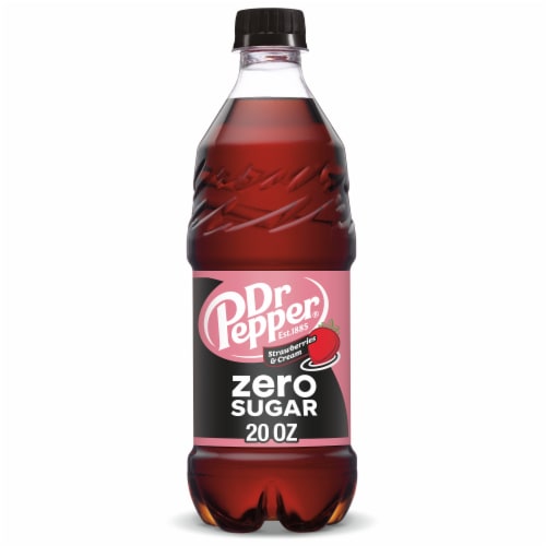 Dr Pepper Strawberries & Cream Zero Sugar Soda - Clean Ready