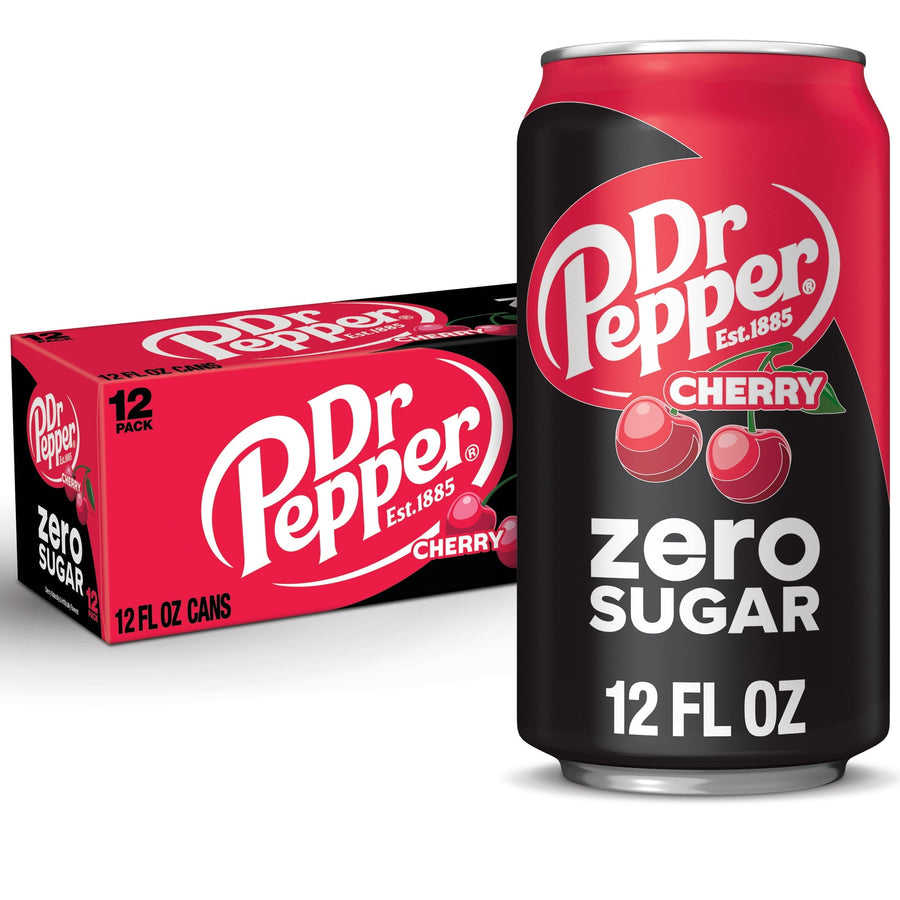 Dr Pepper Cherry Zero Sugar Soda - Daily Pack